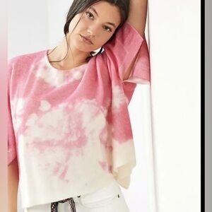 Anthropologie cashmere tie dye top